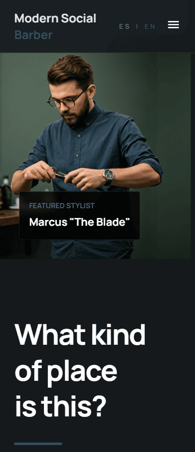 Urban barbershop in London mobile