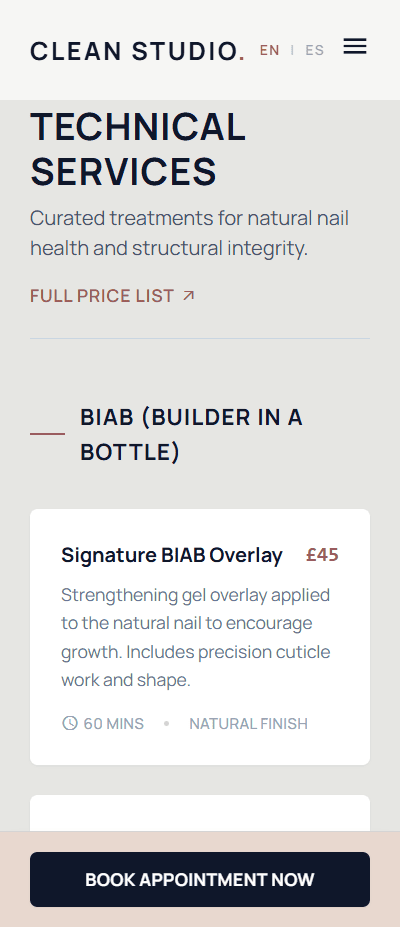 Technical nail studio in London mobile