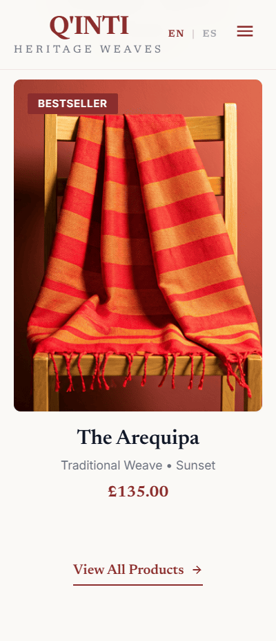 Heritage blanket brand in London mobile